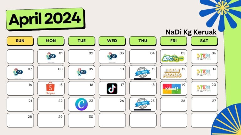 jadual april